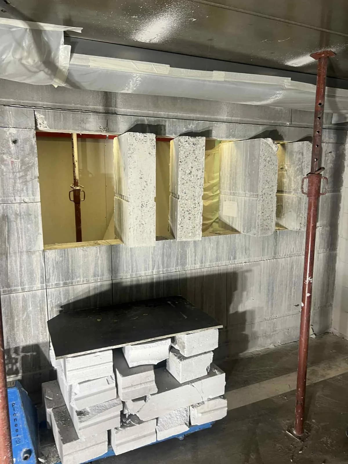Blocs béton découpés