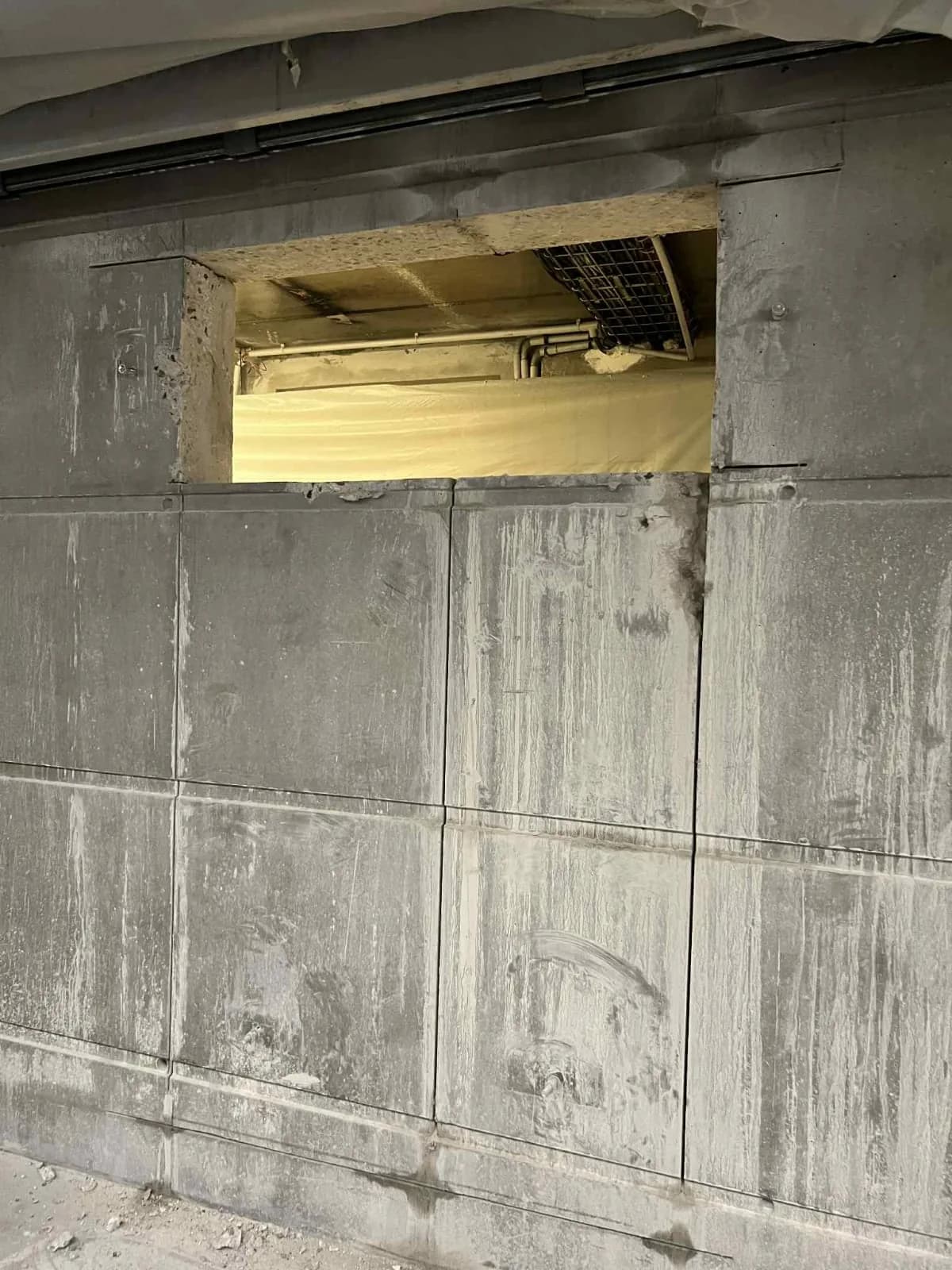Réservation dalle béton